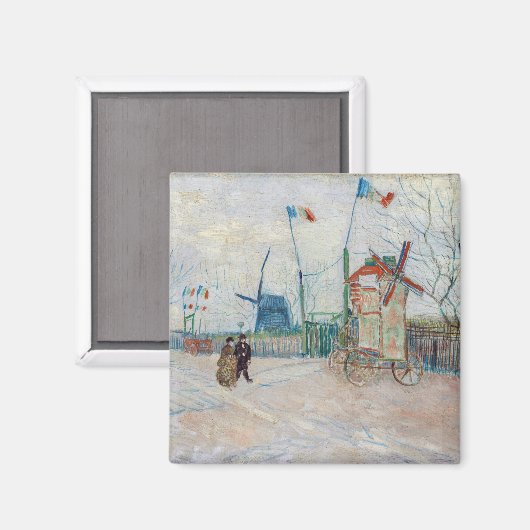 Vincent van Gogh - Impasse des Deux Freres Magneet (Voorkant / Achterkant)