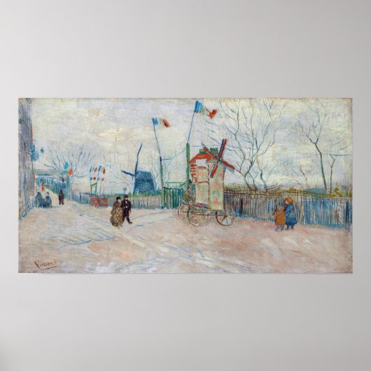 Vincent van Gogh - Impasse des Deux Freres Poster (Voorkant)