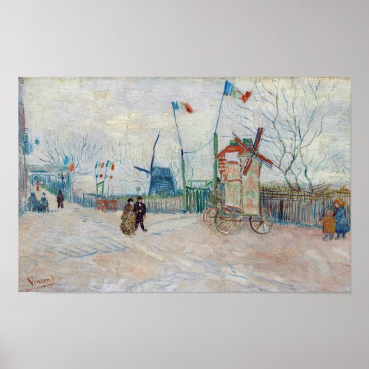 Vincent van Gogh - Impasse des Deux Freres Poster (Voorkant)