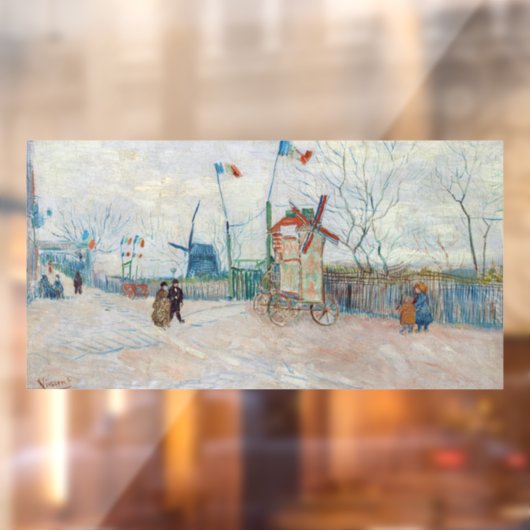 Vincent van Gogh - Impasse des Deux Freres Raamsticker (Vel 2)