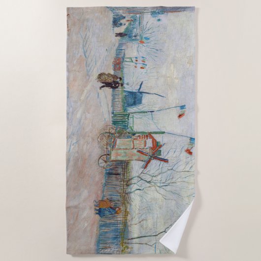 Vincent van Gogh - Impasse des Deux Freres Strandlaken (Voorkant)