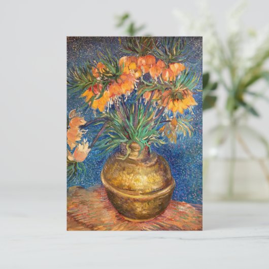 Vincent van Gogh - Imperial Fritillaries Bedankkaart (Staand voorkant)