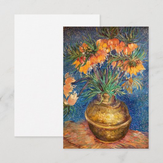 Vincent van Gogh - Imperial Fritillaries Bedankkaart (Voorkant / Achterkant)