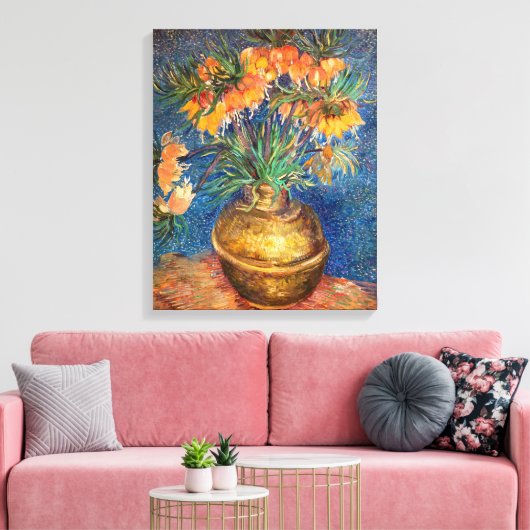 Vincent van Gogh - Imperial Fritillaries Canvas Afdruk (Insitu (Woonkamer))