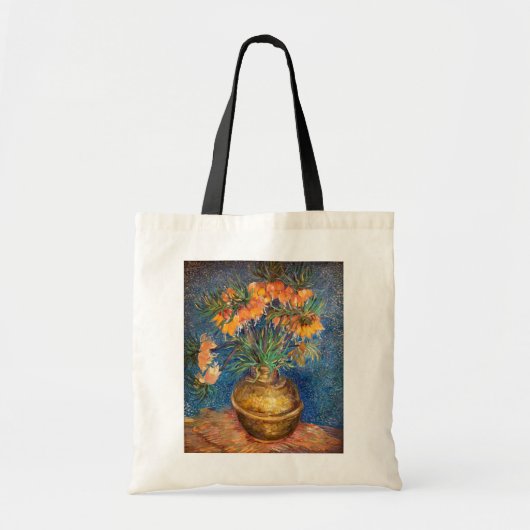 Vincent van Gogh - Imperial Fritillaries Canvas ta Tote Bag (Voorkant)