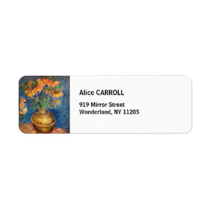 Vincent van Gogh - Imperial Fritillaries Etiket