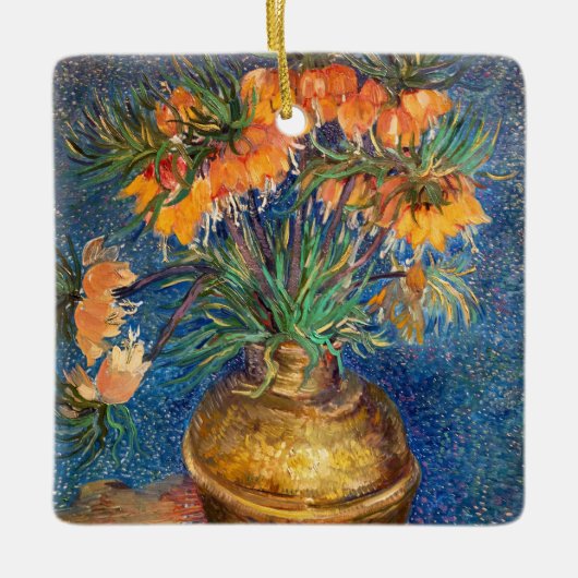 Vincent van Gogh - Imperial Fritillaries Keramisch Ornament (Voorkant)