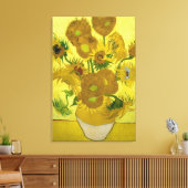 vincent van gogh impressionist sunflower fine art canvas afdruk (Insitu (Woonkamer))