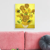 vincent van gogh impressionist sunflower fine art canvas afdruk (Insitu (Woonkamer))