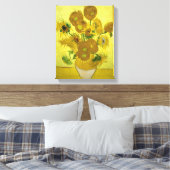 vincent van gogh impressionist sunflower fine art canvas afdruk (Insitu (Slaapkamer))