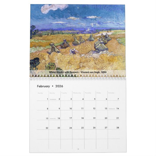 Vincent van Gogh in Auvers-sur-Oise Kalender (Feb 2026)