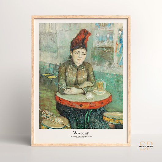 Vincent van Gogh In het Café Agostina Segatori Kun Poster