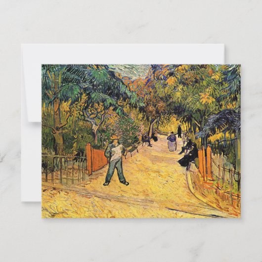 Vincent van Gogh - Ingang tot openbaar park, Arles (Voorkant)