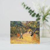 Vincent van Gogh - Ingang tot openbaar park, Arles (Staand voorkant)