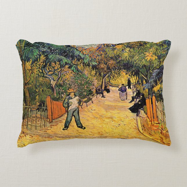 Vincent van Gogh - Ingang tot openbaar park, Arles Accent Kussen (Voorkant)