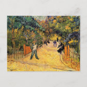 Vincent van Gogh - Ingang tot openbaar park, Arles Briefkaart (Voorkant)