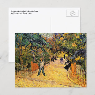Vincent van Gogh - Ingang tot openbaar park, Arles Briefkaart