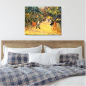 Vincent van Gogh - Ingang tot openbaar park, Arles Canvas Afdruk (Insitu (Slaapkamer))