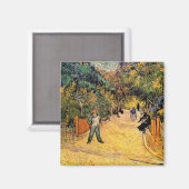Vincent van Gogh - Ingang tot openbaar park, Arles Magneet (Voorkant / Achterkant)