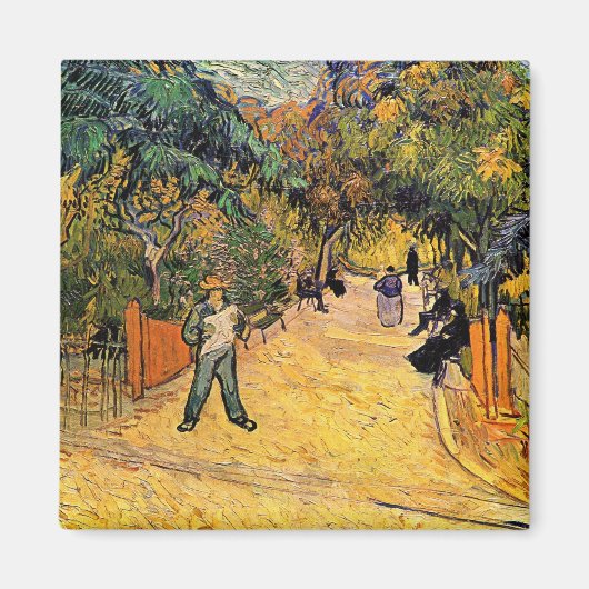 Vincent van Gogh - Ingang tot openbaar park, Arles Magneet (Voorkant)