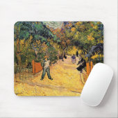 Vincent van Gogh - Ingang tot openbaar park, Arles Muismat (Met muis)