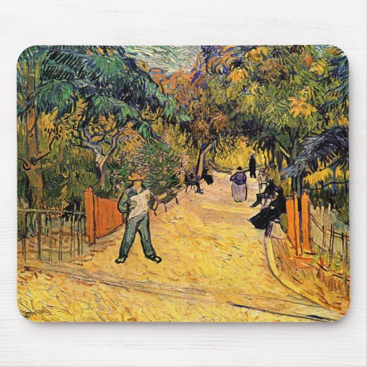 Vincent van Gogh - Ingang tot openbaar park, Arles Muismat (Voorkant)