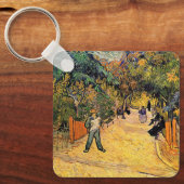 Vincent van Gogh - Ingang tot openbaar park, Arles Sleutelhanger (Voorkant)