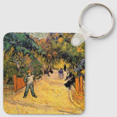 Vincent van Gogh - Ingang tot openbaar park, Arles Sleutelhanger (Achterkant)