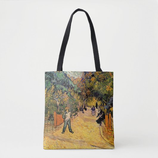 Vincent van Gogh - Ingang tot openbaar park, Arles Tote Bag (Voorkant)