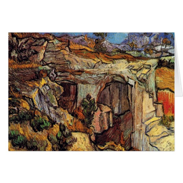 Vincent Van Gogh - Ingang van een steengroeve Kuns (Voorkant Horizontaal)