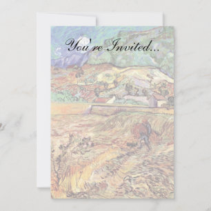 Vincent Van Gogh - Ingesloten tarweveld Kunstwerk Kaart