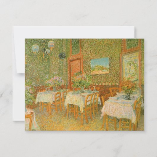 Vincent van Gogh - Interieur van een restaurant (Voorkant)
