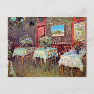 Vincent Van Gogh - Interieur van een restaurant Briefkaart