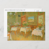 Vincent van Gogh - Interieur van een restaurant Briefkaart (Voorkant / Achterkant)