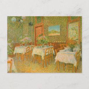 Vincent van Gogh - Interieur van een restaurant Briefkaart