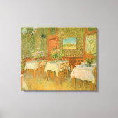 Vincent van Gogh - Interieur van een restaurant Canvas Afdruk (Voorkant)