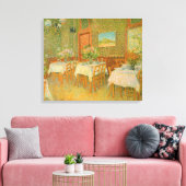 Vincent van Gogh - Interieur van een restaurant Canvas Afdruk (Insitu (Woonkamer))