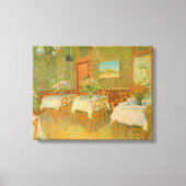 Vincent van Gogh - Interieur van een restaurant Canvas Afdruk (Voorkant)