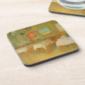 Vincent van Gogh - Interieur van een restaurant Drankjes Onderzetter (Linkerzijde)