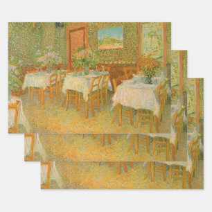 Vincent van Gogh - Interieur van een restaurant Inpakpapier Vel