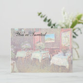 Vincent Van Gogh - Interieur van een restaurant Kaart (Staand voorkant)