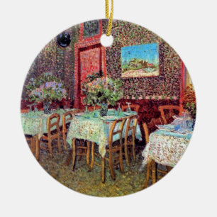 Vincent Van Gogh - Interieur van een restaurant Keramisch Ornament