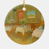 Vincent van Gogh - Interieur van een restaurant Keramisch Ornament (Achterkant)