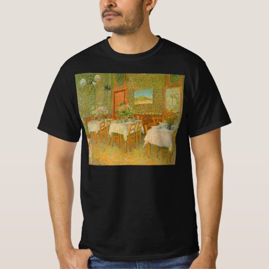 Vincent van Gogh - Interieur van een restaurant T-shirt (Voorkant)