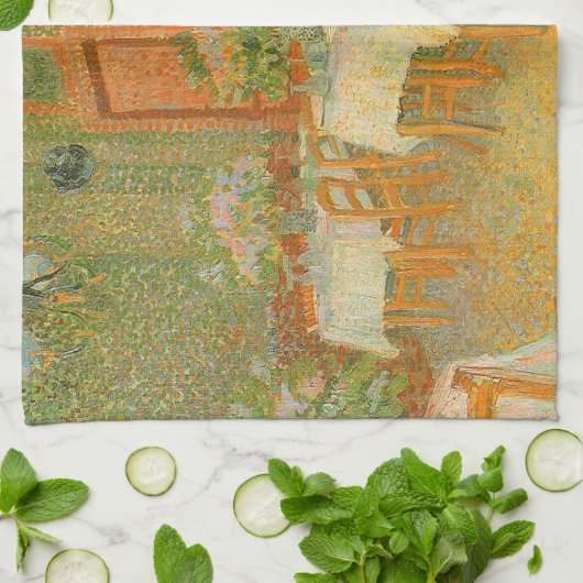 Vincent van Gogh - Interieur van een restaurant Theedoek (Gevouwen)