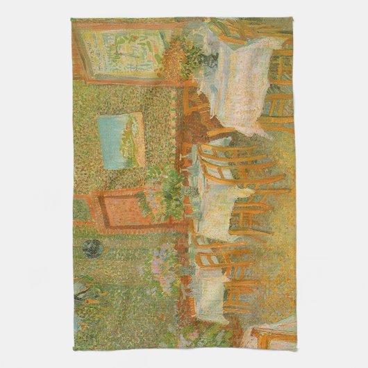 Vincent van Gogh - Interieur van een restaurant Theedoek (Verticaal)