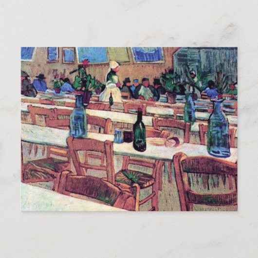 Vincent Van Gogh - Interieur van restaurant Briefkaart (Voorkant)