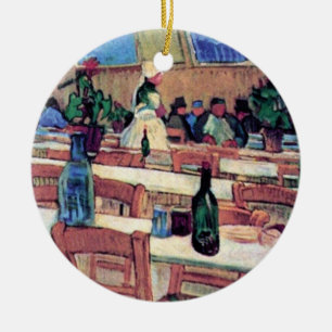 Vincent Van Gogh - Interieur van restaurant Keramisch Ornament