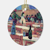 Vincent Van Gogh - Interieur van restaurant Keramisch Ornament (Links)