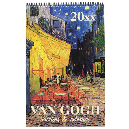 Vincent van Gogh Interiors, Exteriors of Buildings Kalender (Hoes)